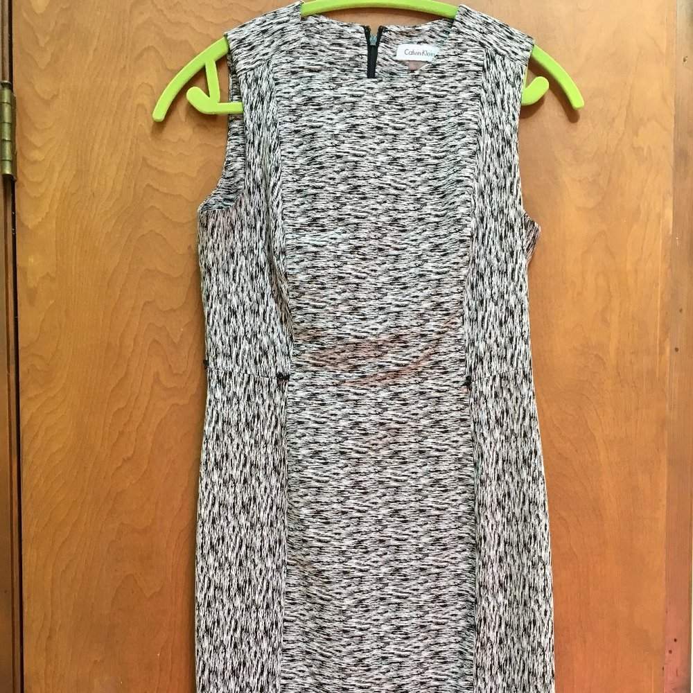 Calvin Klein Jacquard Sleeveless Dress